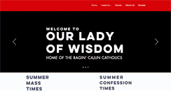 Desktop Screenshot of ourladyofwisdom.org