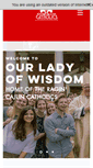 Mobile Screenshot of ourladyofwisdom.org